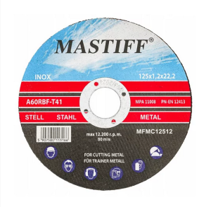 Řezný kotouč 125x1,2x22,23mm Mastiff