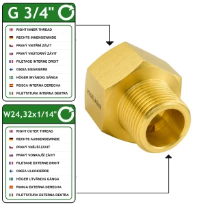 Redukce adaptéru G3/4" - W24,32x1/14" Vogelmann