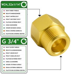 Redukce adaptéru W24,32x1/14" - G3/4" Vogelmann