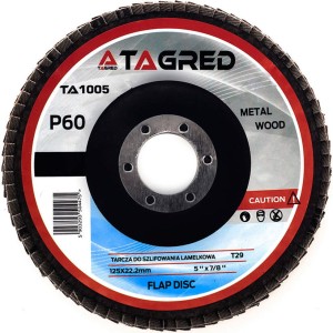 Lamelový brusný kotouč 125 x 22,2mm P60 Tagred