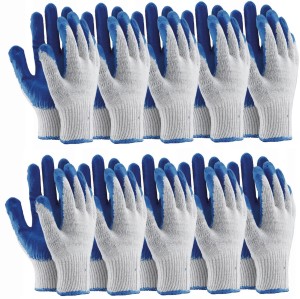 Pracovné rukavice vampírky (10 ks) L modré