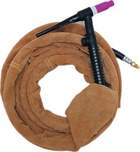 Zakrytí kabelů a hadice, slabší hovězí hnědá štípenka, 3,9 m dlouhé a 22 mm průměr, zavírání na zip PYTHONrap™  Weldas